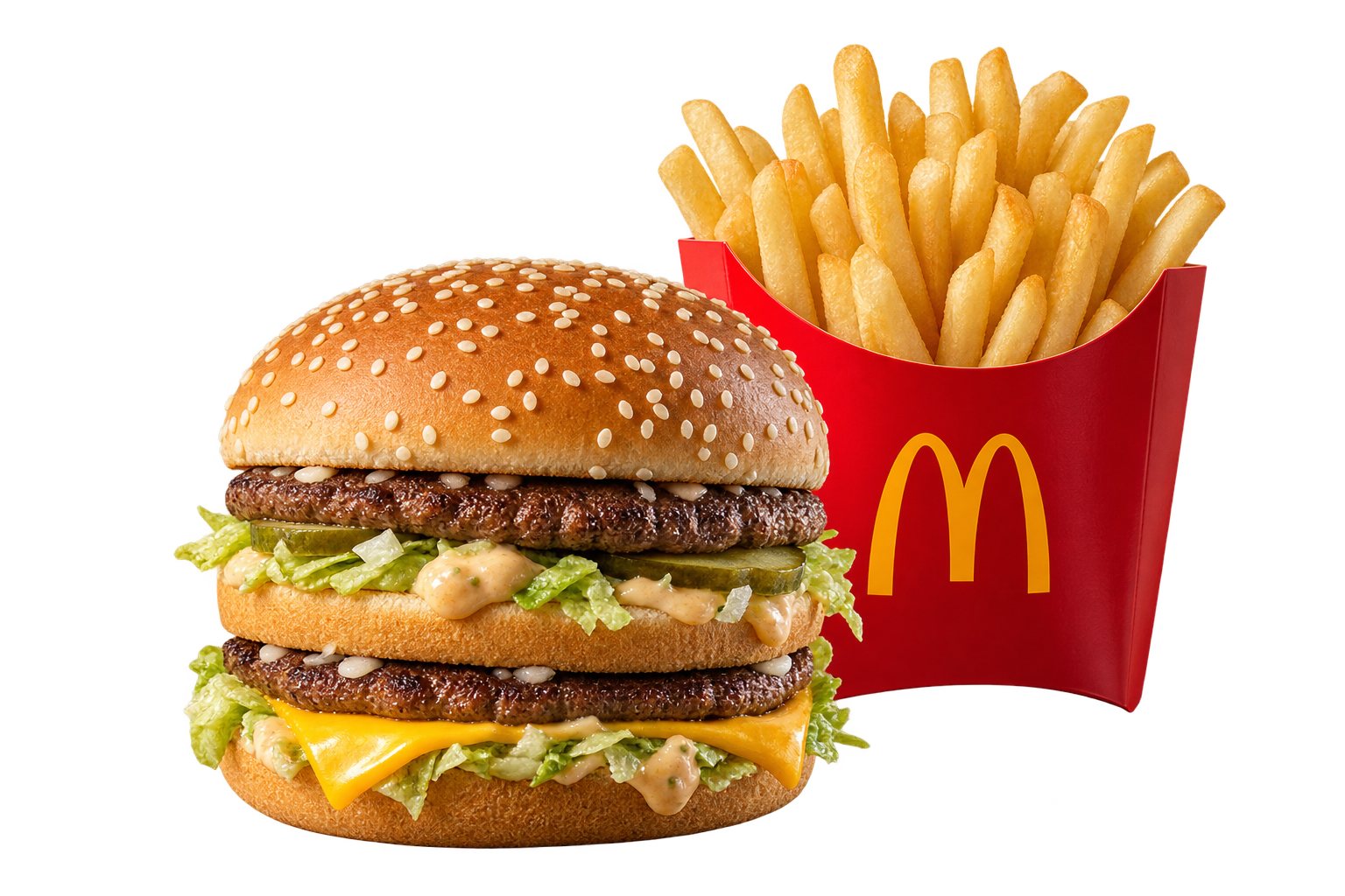 Burger and fries visual from the Weinbaum Organization website concept